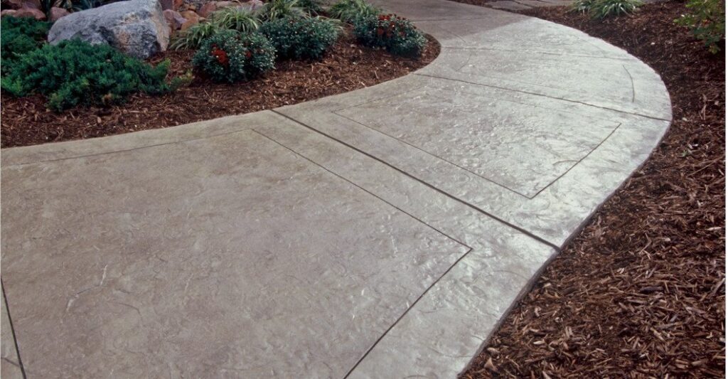 Concrete sidewalks